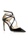 JIMMY CHOO WOMEN'S LANCER 85 STRAPPY POINTED-TOE PUMPS,J000097794