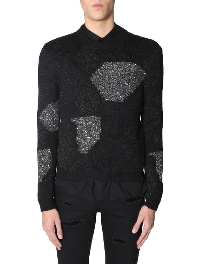 Saint Laurent Black Wool Sweater