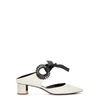 PROENZA SCHOULER GROMMET 40 IVORY LEATHER MULES