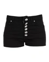 Dondup Button-detail High-waisted Shorts In Black