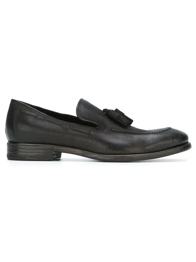 Henderson Baracco Tassel Detail Loafers In Grey