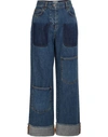 JW ANDERSON SHADED POCKETS JEANS,TR02619A MID BLUE