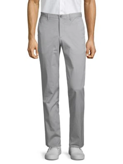 Calvin Klein Men's Sateen Slim-fit Stretch Pants In Pure Grey
