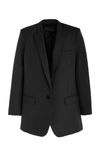Nili Lotan Diane Single-breasted Blazer Jacket In Black