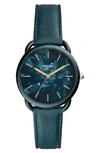 FOSSIL TAILOR LEATHER STRAP WATCH, 35MM,ES4423