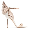 Sophia Webster 100mm Evangeline Wing Leather Sandals In White