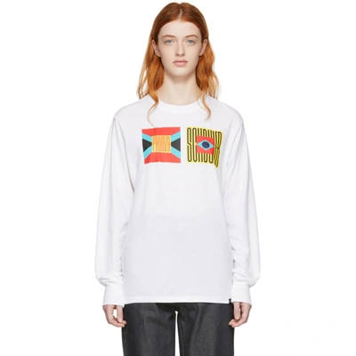 Proenza Schouler Pswl Flag Long Sleeve T-shirt - 黄色 In Yellow