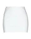 CYCLE CYCLE WOMAN MINI SKIRT WHITE SIZE L POLYAMIDE, COTTON, POLYURETHANE, ELASTANE,35311507OC 4