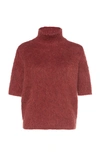 AGNONA GAUZED MOHAIR WOOL TURTLENECK SWEATER,719586