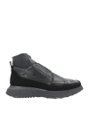 1725.a Woman Ankle Boots Black Size 11 Soft Leather