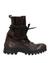 1725.a Woman Ankle Boots Cocoa Size 8 Soft Leather In Brown