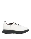 1725.a Woman Sneakers Off White Size 6 Soft Leather In Off White