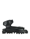 1725.a Toe Strap Sandals In Black