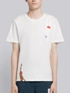 THOM BROWNE THOM BROWNE PRINTED SWIMMER SOLID JERSEY TEE,MJS089E0445013009558
