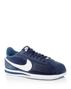 Nike Men's Cortez Basic Nylon Casual Sneakers From Finish Line In Navy