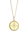ROBERTO COIN Disney x Roberto Coin Princess Cinderella 18K Yellow Gold & Diamond Clock Pendant Necklace