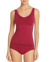Yummie Seamlessly Shaped 2-way Reversible Tank In Red Plum