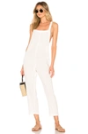 Mikoh Sayama Criss-cross Back Jumpsuit In Bone