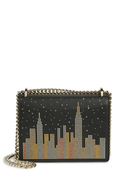 Kate Spade Glitzy Ritzy Skyline Marci Crossbody Bag In Multicoloured Leather