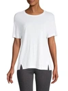 VINCE Roundneck High-Low Tee