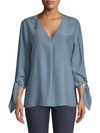 LAFAYETTE 148 BLAIR SILK BLOUSE