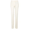 ALEXANDER MCQUEEN IVORY STRAIGHT-LEG WOOL-BLEND TROUSERS