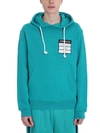 Maison Margiela Stereotype Green Cotton Hoodie In 555 Green