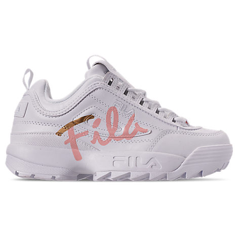 Fila Women's Disruptor Ii Premium Script Casual Athletic Sneakers From  Finish Line In White | ModeSens