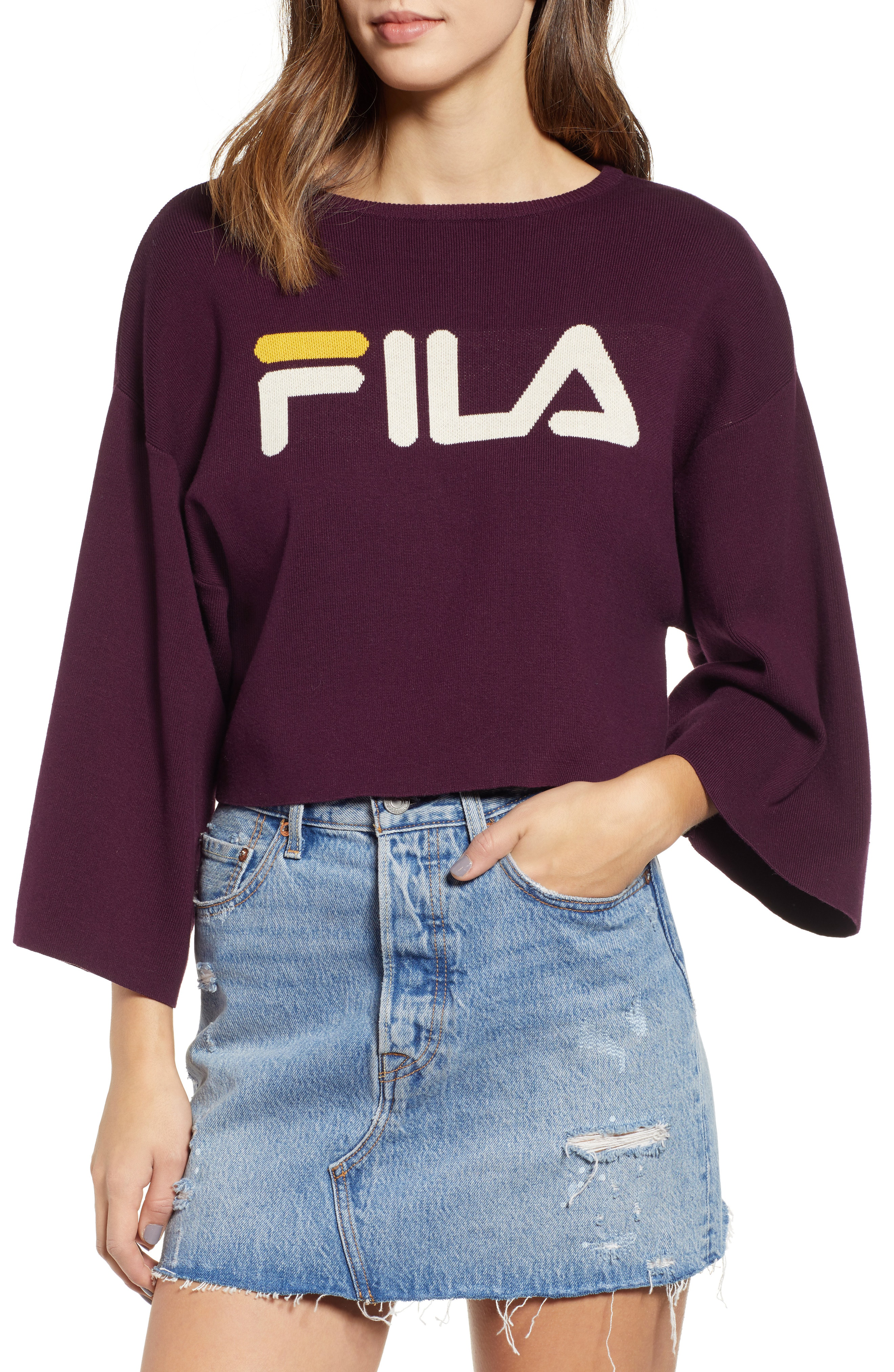 fila sweater crop