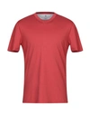 Brunello Cucinelli T-shirts In Rust