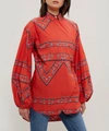 GANNI FAULKNER WRAP SHIRT