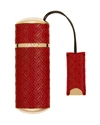 MEMO PARIS RED KNITTED REFILLABLE TRAVEL SPRAY,PROD217370121