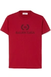 BALENCIAGA Printed cotton-jersey T-shirt