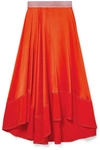 ROKSANDA Shona asymmetric silk-satin midi skirt