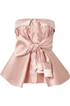 ALEXIS MABILLE BOW-DETAILED SATIN TOP