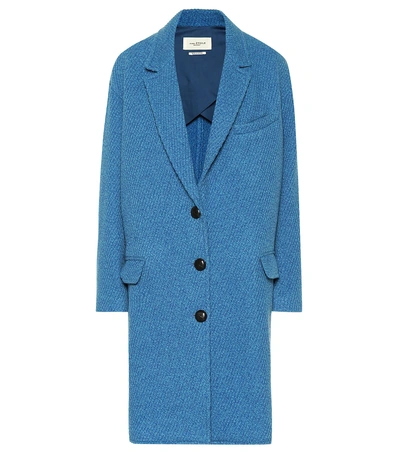 Isabel Marant Étoile Jimi Wool Cocoon Button Up Coat - 蓝色 In Blue