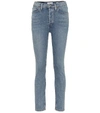 RE/DONE CROPPED HIGH-RISE SKINNY JEANS,P00360689