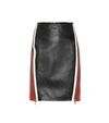 ALEXANDER MCQUEEN LEATHER MINISKIRT,P00367354