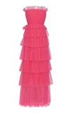 CAROLINA HERRERA TIERED TULLE GOWN,720074