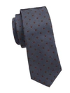 BRUNELLO CUCINELLI Polka Dot Jacquard Silk Tie