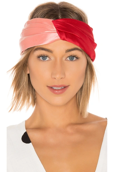 Eugenia Kim X Revolve Malia Headband In Red & Pink