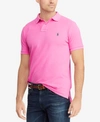 Polo Ralph Lauren Custom Slim Fit Mesh Short Sleeve Polo Shirt In Maui Pink