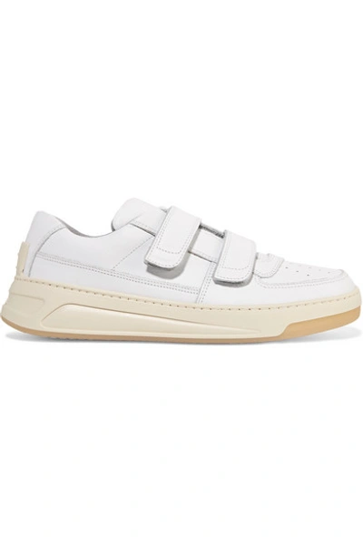 Acne Studios 20mm Steffey Leather Low Top Sneakers In White