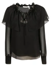 SEE BY CHLOÉ SEE BY CHLOÉ RUFFLED NECK BLOUSE,10786702