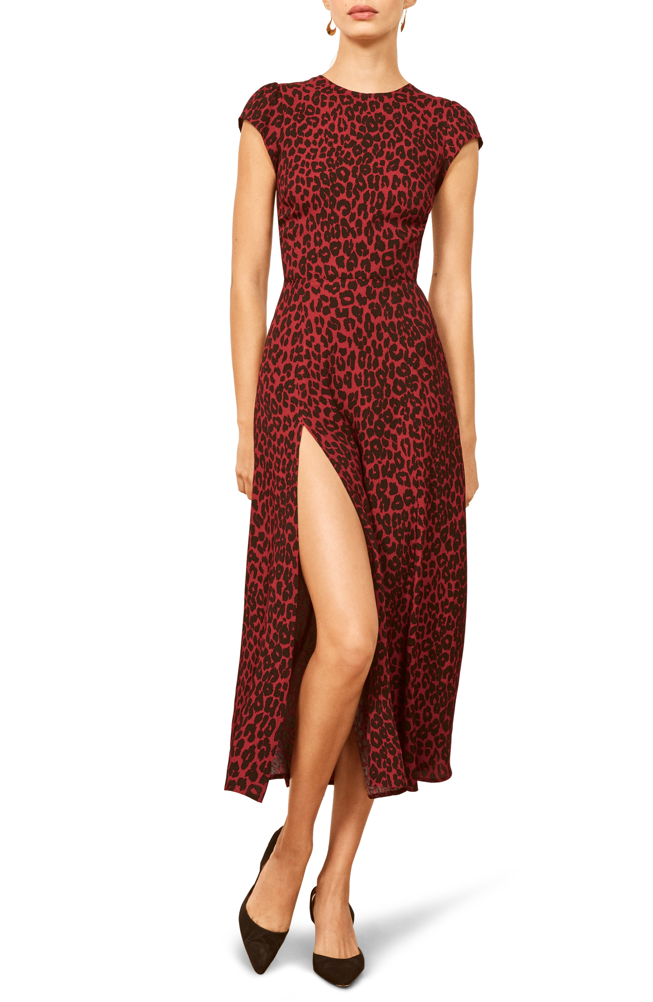 reformation gavin dress red