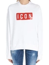 Dsquared2 Printed Icon Sweatshirt In White