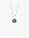 Tom Wood Metallic Coin Pendant Sterling Silver Necklace In Silver