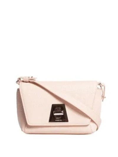 Akris Little Anouk Day Leather Crossbody Bag In Pale Rose