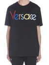 VERSACE VERSACE EMBROIDERED LOGO PRINT T