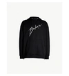 BALMAIN LOGO-PRINT COTTON-JERSEY HOODY